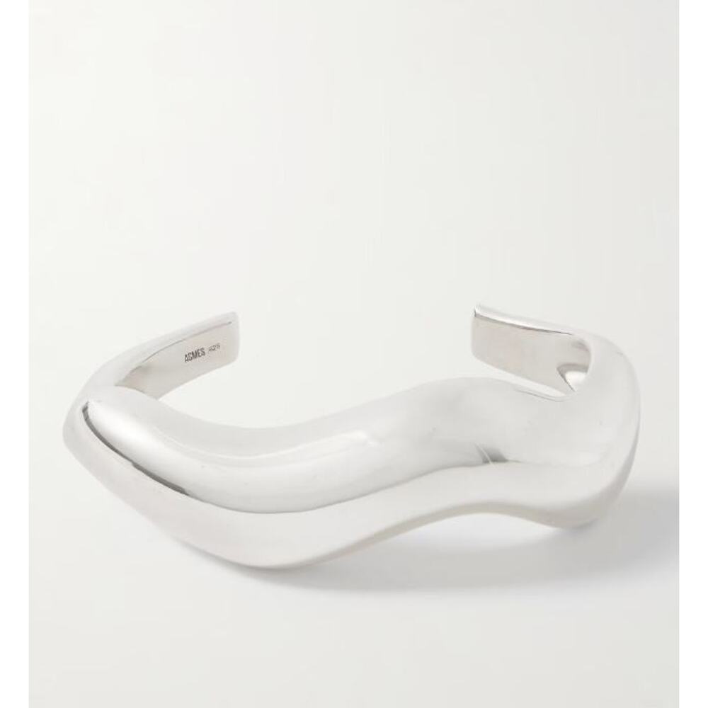 AGMES Astrid Large Recycled Sterling Cuff Bracelet - One Size